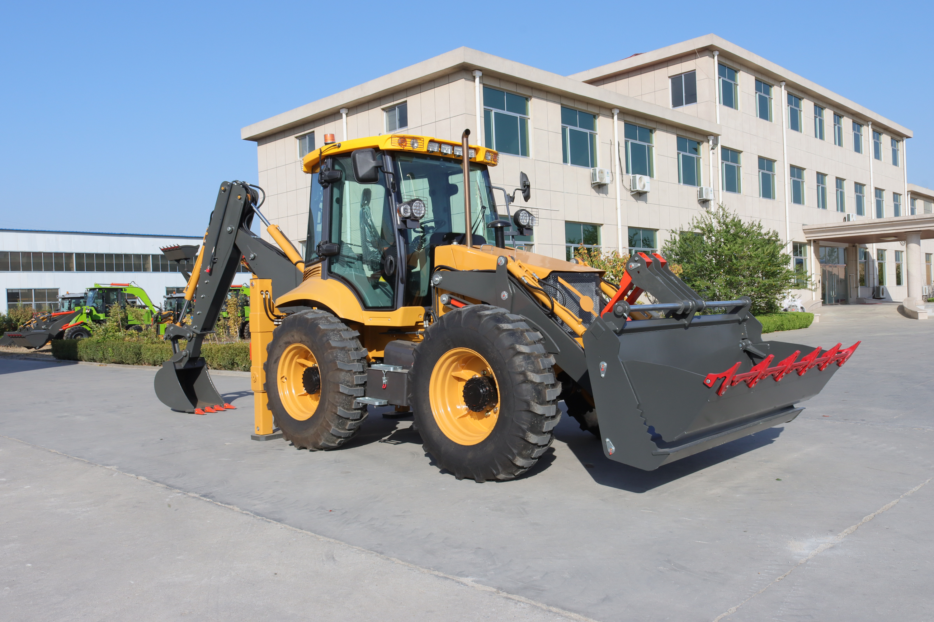 Yaweh JL4cx compact tractor with loader backhoe hydraulic pump mini backhoe excavator loader
